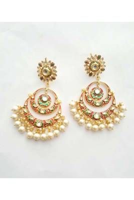 Gulabo Chandbali (Red) Earrings 1