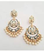 Gulabo Chandbali (Blue) Earrings