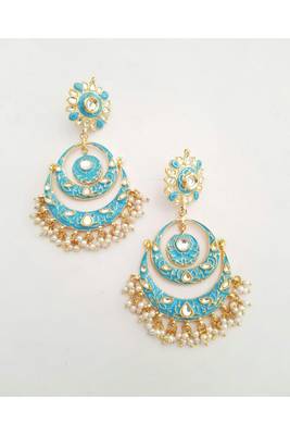 Gulabo Chandbali (Feroza) Earrings 1