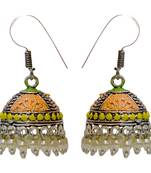 Oxidised Silver Jhumka Earrings