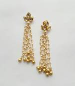 Three Leaves Dangler Drops Earrings