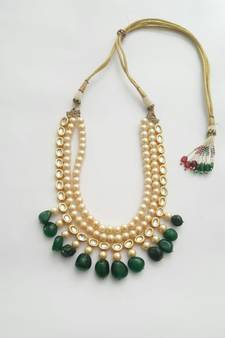 Emerald Pearl Necklace