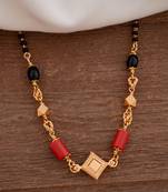 Mangalsutra and daremani combined SHORT one gram gold