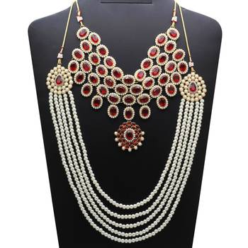 Maroon Necklace Sets 1