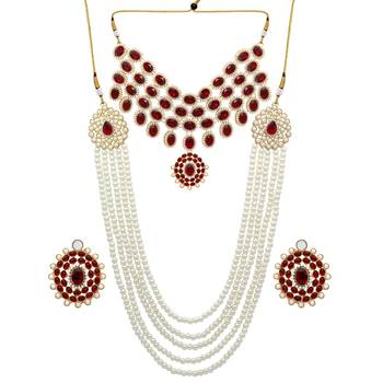 Maroon Necklace Sets 3