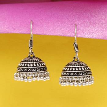 Silver jhumkas 1