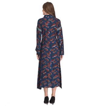 Blue printed cotton kurti 4