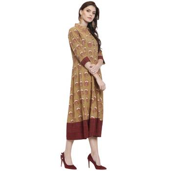 Green printed cotton kurti 2