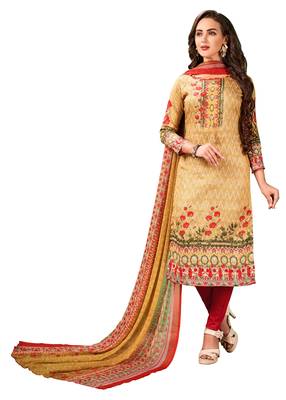 Multicolor Printed Faux Cotton Salwar 1
