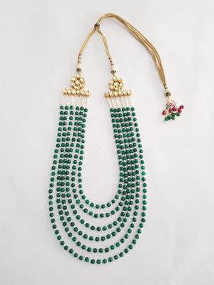 Green Bead Earrings 1