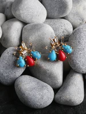 Multicolor Cubic Zirconia Earrings 1