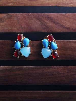 Multicolor Cubic Zirconia Earrings 1