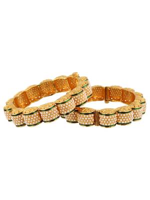 Gold Cubic Zirconia Bangles And Bracelets 1