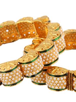 Gold Cubic Zirconia Bangles And Bracelets 2