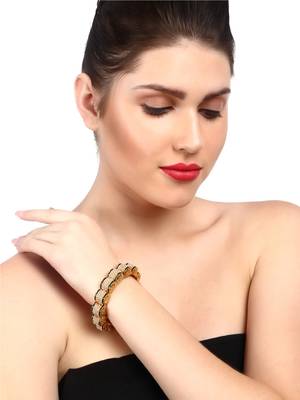 Gold Cubic Zirconia Bangles And Bracelets 4