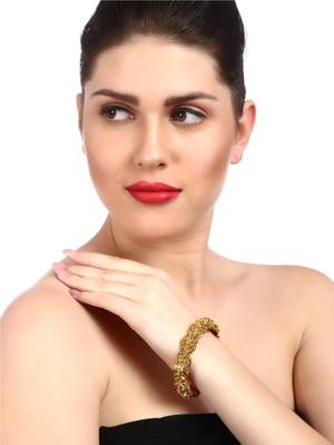 Gold Cubic Zirconia Bangles And Bracelets 4