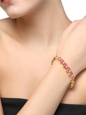 Gold Cubic Zirconia Bracelets
 4