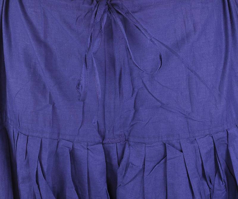 Navy Blue Cotton Patiala Salwar Dupatta Set