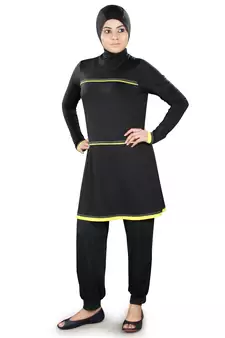 Black Shehla Burkini Swimsuit