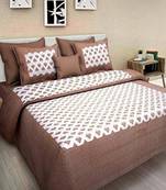 Rudra Jaipuri Prints 100% Cotton Comfort  Double Bedsheets with 2 Pillow Cover