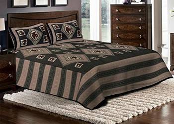 Rudra Jaipuri Prints 100% Cotton Comfort  Double Bedsheets with 2 Pillow Cover 1