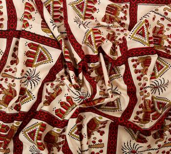 Rudra Jaipuri Prints 100% Cotton Comfort  Double Bedsheets with 2 Pillow Cover 4