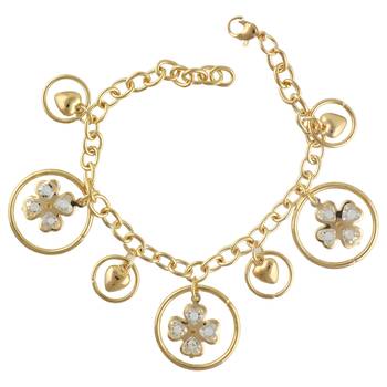 Gold Tone Style Handmade Adjustablecharm Bracelet For Girls/Womens 1