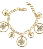 Gold Tone Style Handmade Adjustablecharm Bracelet For Girls/Womens