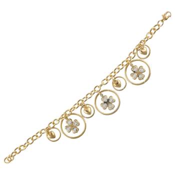Gold Tone Style Handmade Adjustablecharm Bracelet For Girls/Womens 2