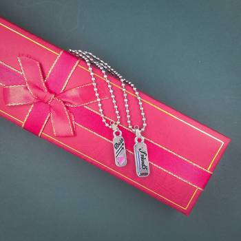 Valentine Day & Friendship Day Special For Best Friend With Best Friend Letter Design Pendant With Chain 2