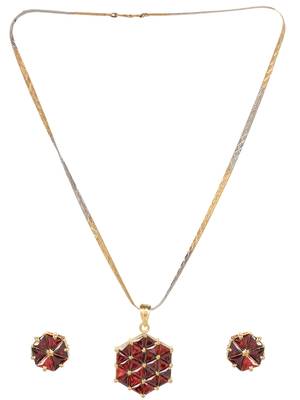 Gold Cubic Zirconia Pendants 1
