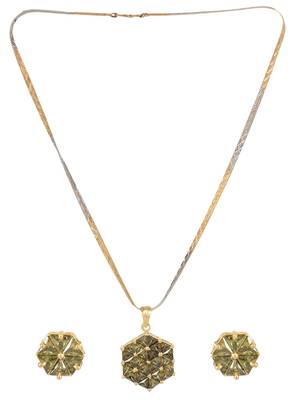 Gold Cubic Zirconia Pendants 1