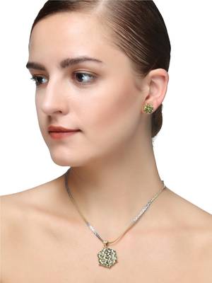 Gold Cubic Zirconia Pendants 4