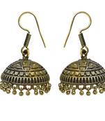 Golden Oxidised Earring