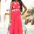 Pink Printed Georgette Kids Girl Lehenga