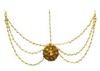 Gold Maang Tikka 1