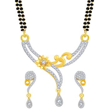 Gold diamond mangalsutra
 1
