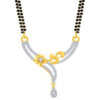 Gold diamond mangalsutra
 2