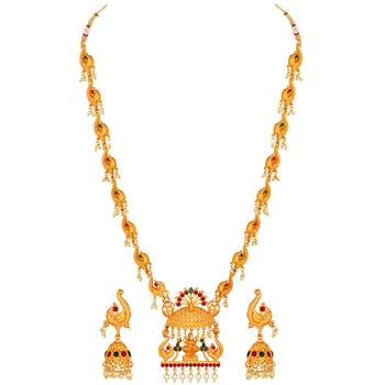 Multicolor diamond necklace-sets 3