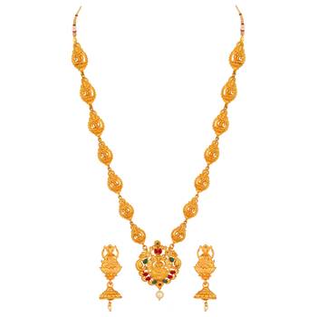 Multicolor diamond necklace-sets 3