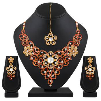 Multicolor diamond necklace-sets 1