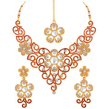 Multicolor diamond necklace-sets 2