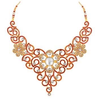 Multicolor diamond necklace-sets 3