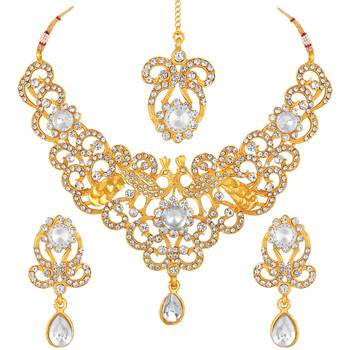 Gold diamond necklace-sets 2