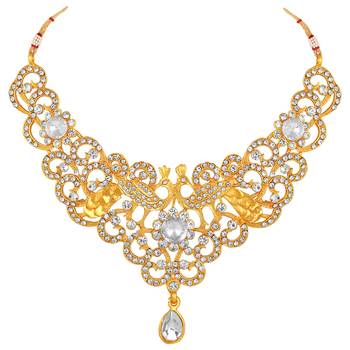 Gold diamond necklace-sets 3