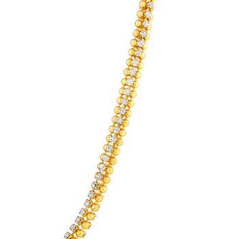 Gold diamond necklaces 3