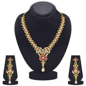 Multicolor diamond necklace-sets 2