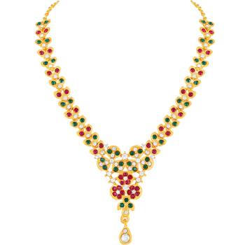 Multicolor diamond necklace-sets 3