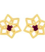 Gold diamond earrings