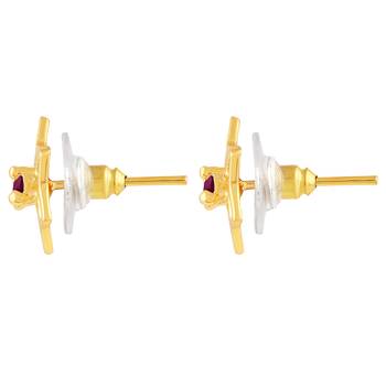 Gold diamond earrings 2